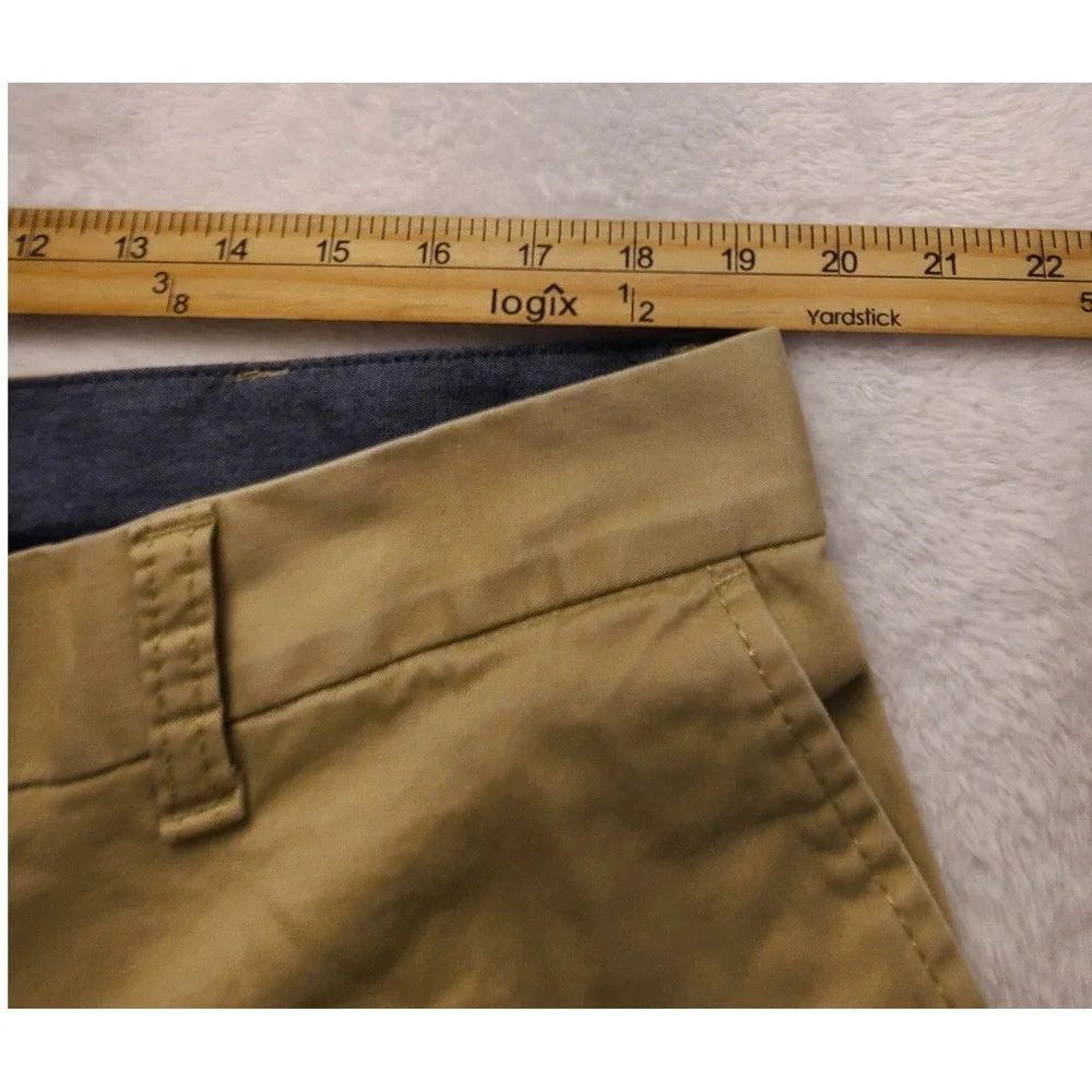 Tommy Hilfiger Men's Tailored Fit Chino Pants Tan Khaki 38x30 Flat Front Cotton